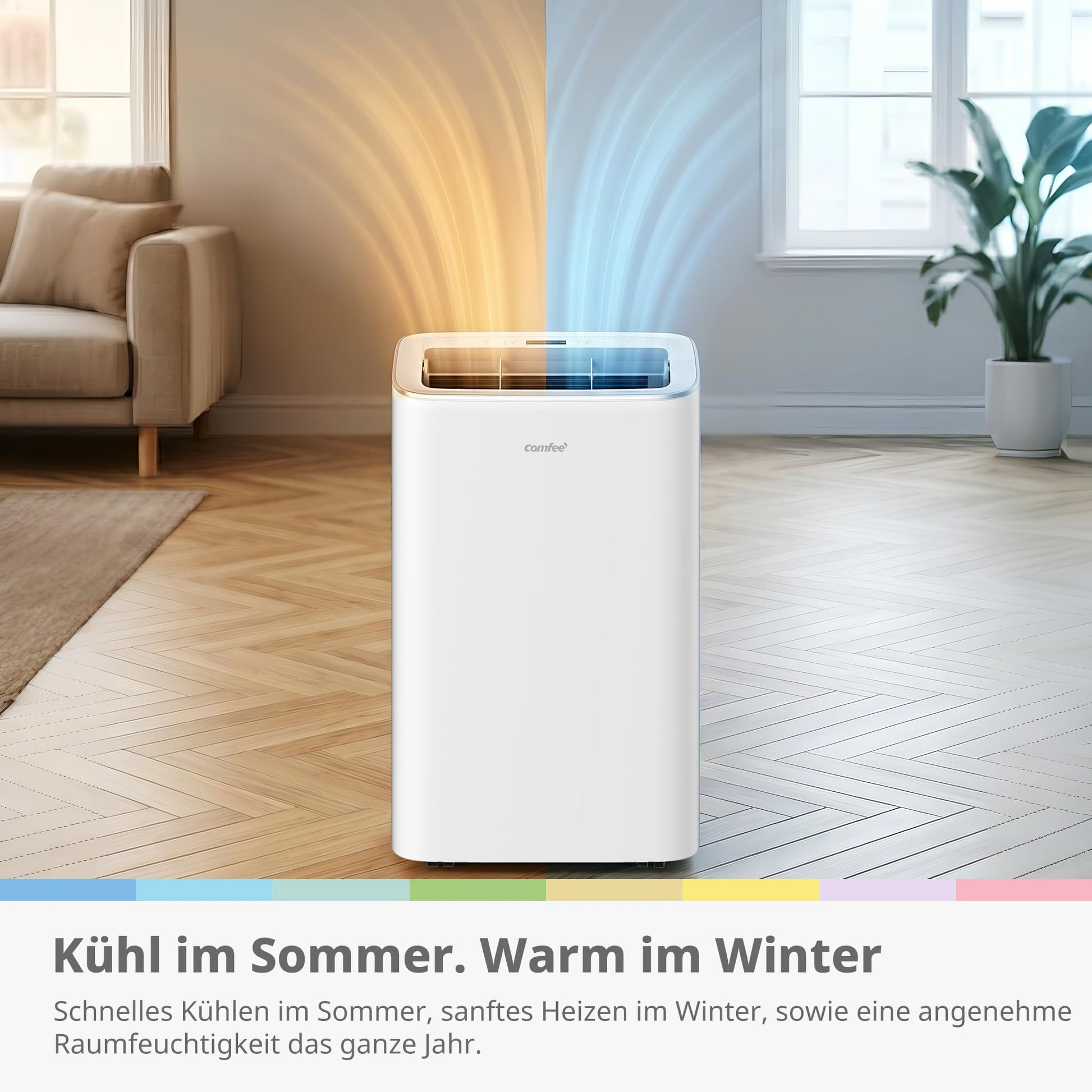 Comfee Mobiles Klimagerät Breezy Cool Pro 2.6,9000 BTU 2,6kW